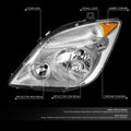 Chrome Amber Left Headlight for Dodge Sprinter (2007–2013)