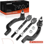 Set of 4 Front Inner Outer Tie Rod Ends for Infiniti QX30 (2016–2020)