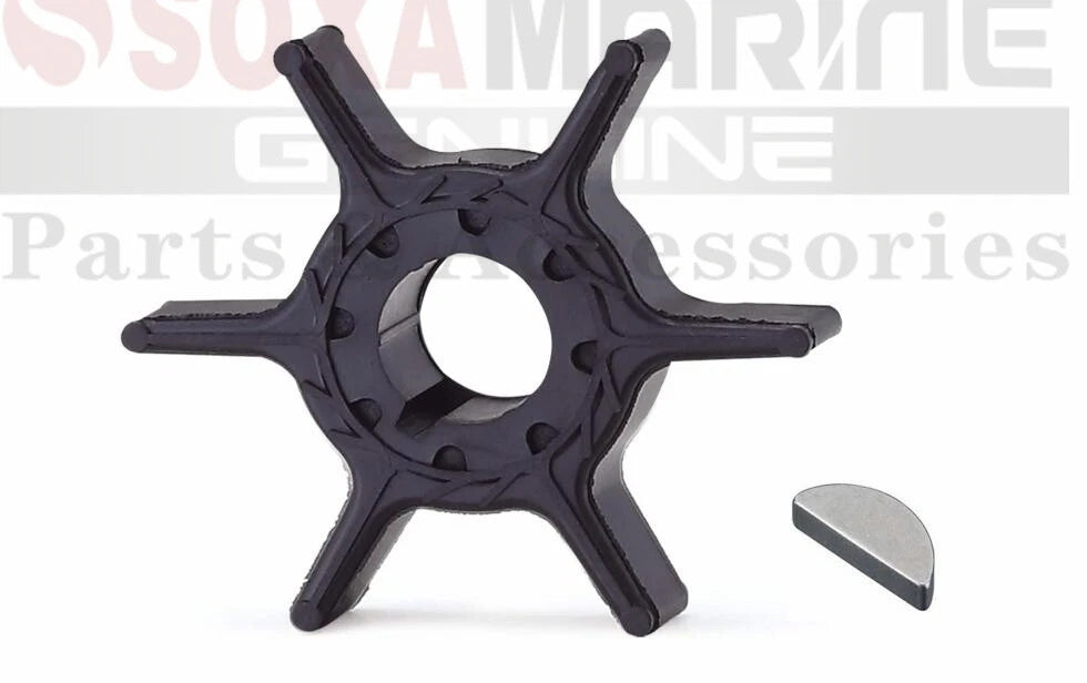 Water Pump Impeller with Key for Yamaha Outboard Motor (63V-44352-01)