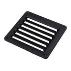 Black Square Nylon Louver Grille for Marine Air Vent Outlets (140mm x 123mm)