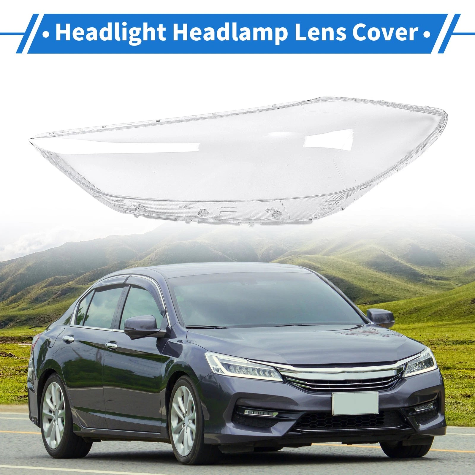 Headlight Lens Cover for Hyundai Elantra (2017–2018) PC Clear