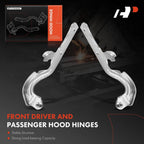 2X Front Hood Hinge for Dodge Durango, Jeep Grand Cherokee (2011–2023)