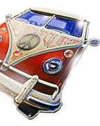 Vintage Style Metal Sign for Volkswagen Bus Front (14 in x 15 in) (1950–1975)