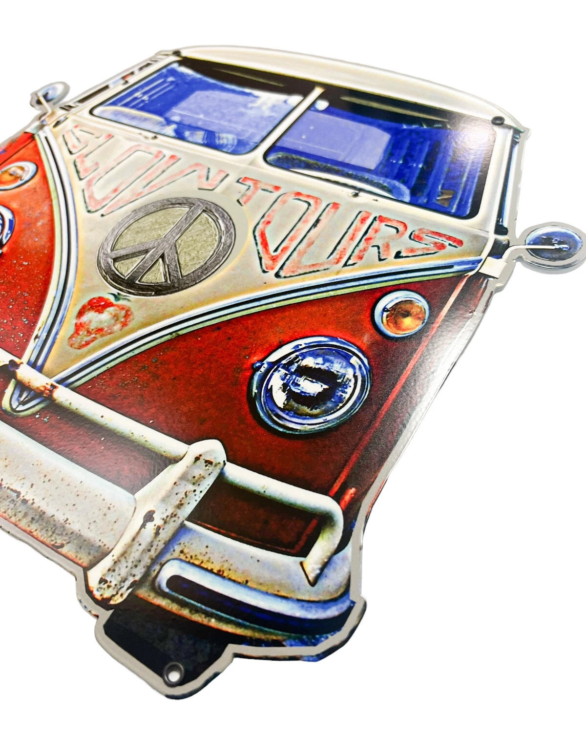 Vintage Style Metal Sign for Volkswagen Bus Front (14 in x 15 in) (1950–1975)