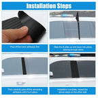 6 Pcs Windshield B Pillar Trim for Honda Civic (2016–2021) Carbon Fiber