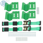 Wheel Chock Tie Down Kit for Green Car