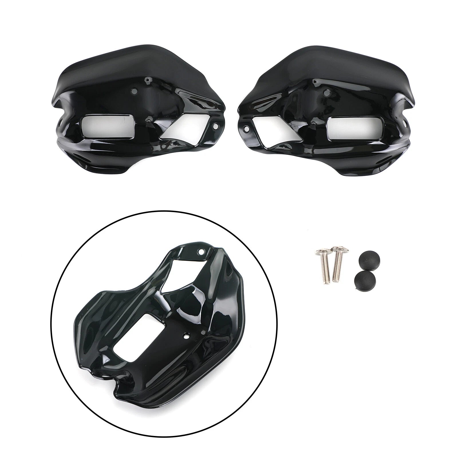 Handguard Extensions for XL750 Transalp (2023–2024) Black