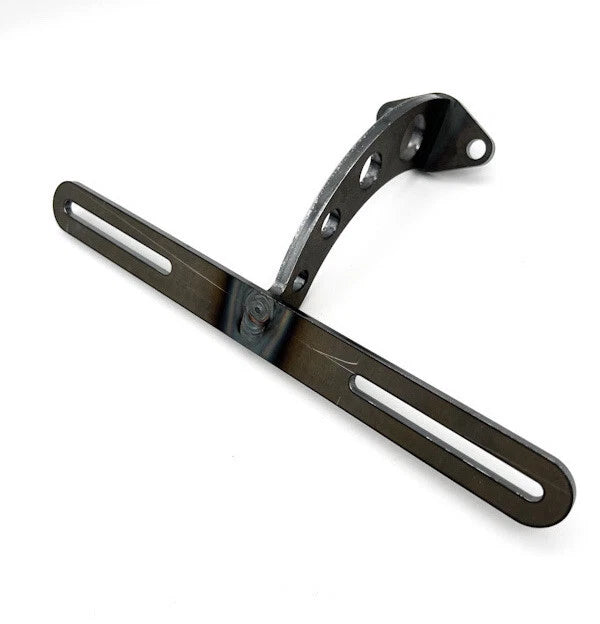 Drilled License Plate Bracket for Street Hot Rod Custom Steel Universal (Universal)
