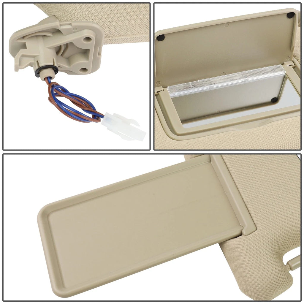 OE Style Interior Passenger Sun Visor for Pathfinder/Infiniti (2013–2019) Beige