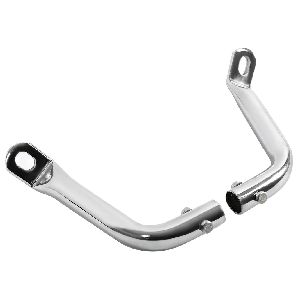 2X Chrome Saddlebag Guard Eliminator Brackets for Harley Touring (1993-2013)