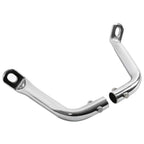 2X Chrome Saddlebag Guard Eliminator Brackets for Harley Touring (1993-2013)