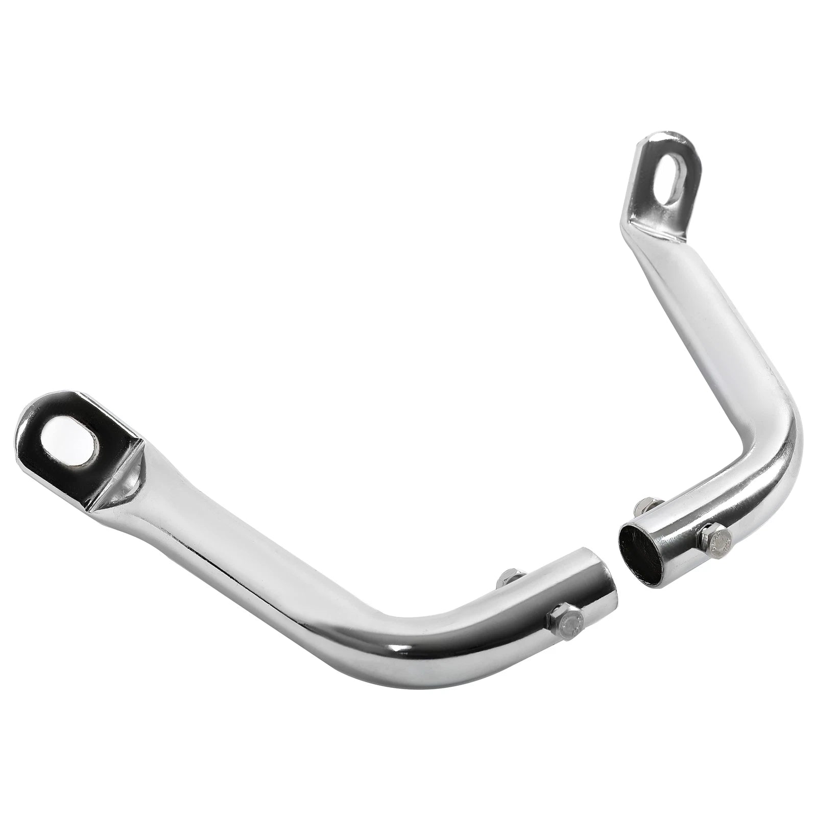 2X Chrome Saddlebag Guard Eliminator Brackets for Harley Touring (1993-2013)