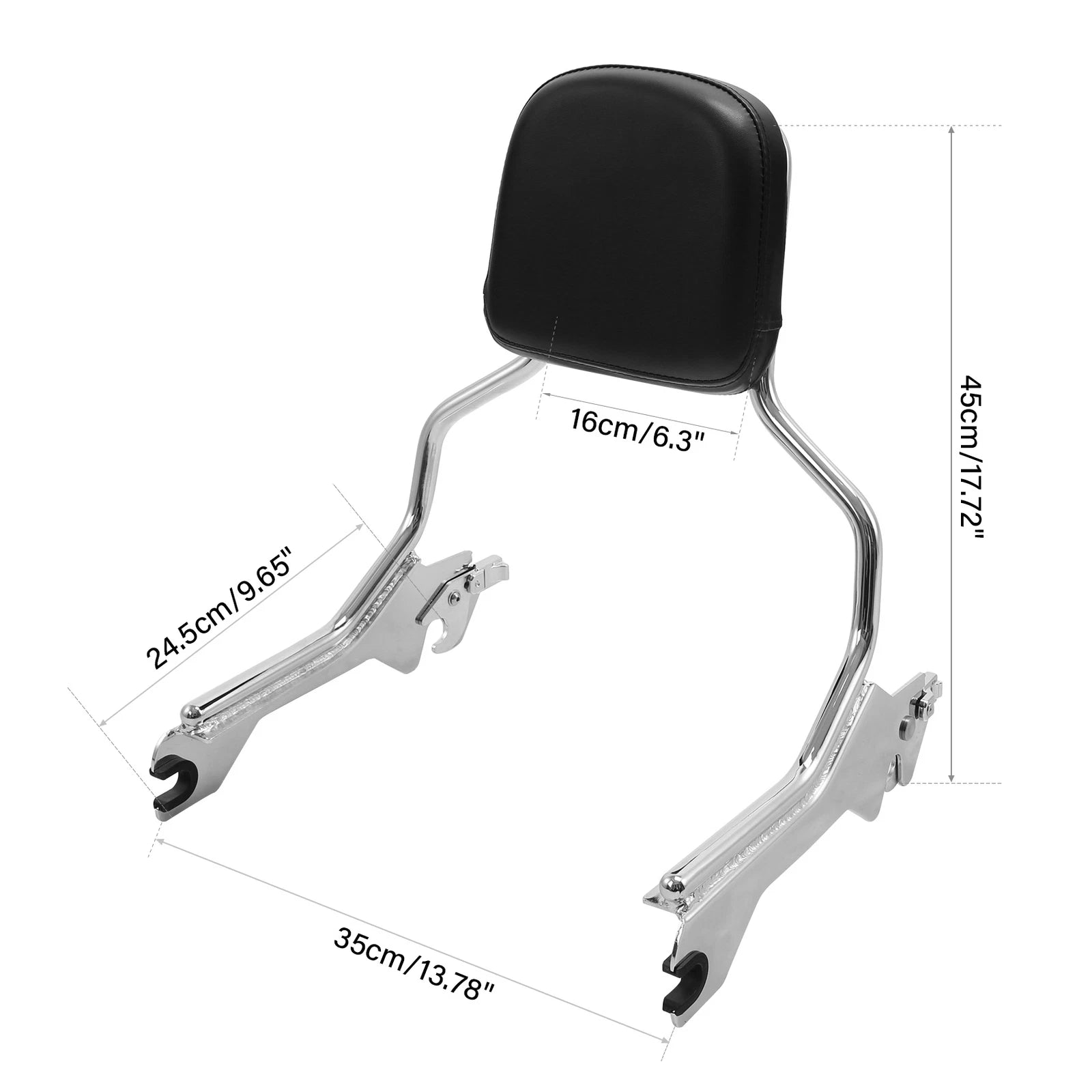 Sissy Bar Passenger Backrest Pad for Harley Softail Fat Boy Breakout (2018–2025)