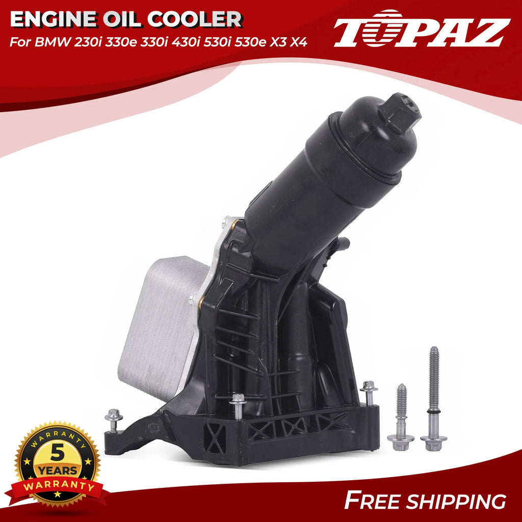 Engine Oil Cooler Filter Housing for BMW 230i 330e 330i 430i 530i 530e X3 X4 (2017–2023)