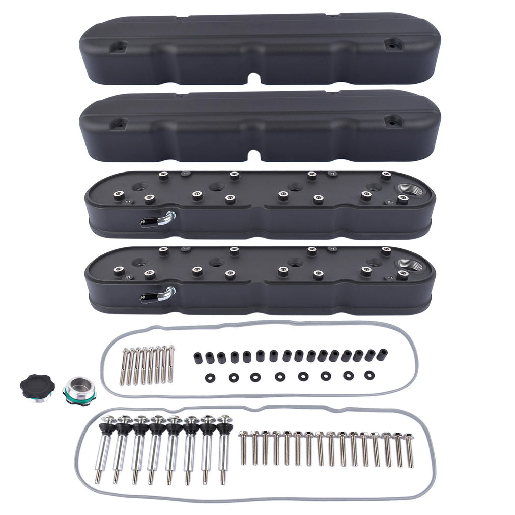 Black Valve Covers for Chevy GM LS Engines (2001-2023)