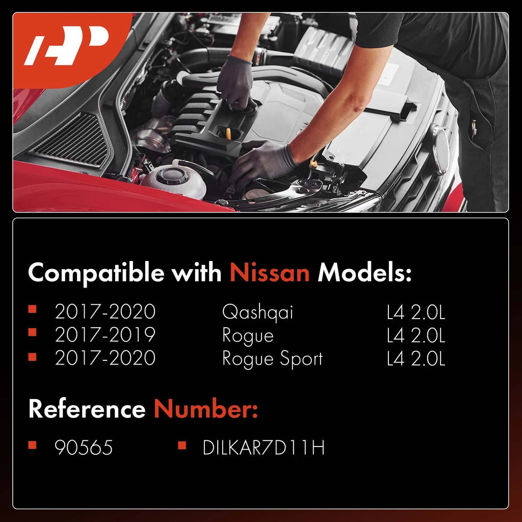 Set of 4 Double Iridium Spark Plugs for Nissan Rogue (2017–2019)