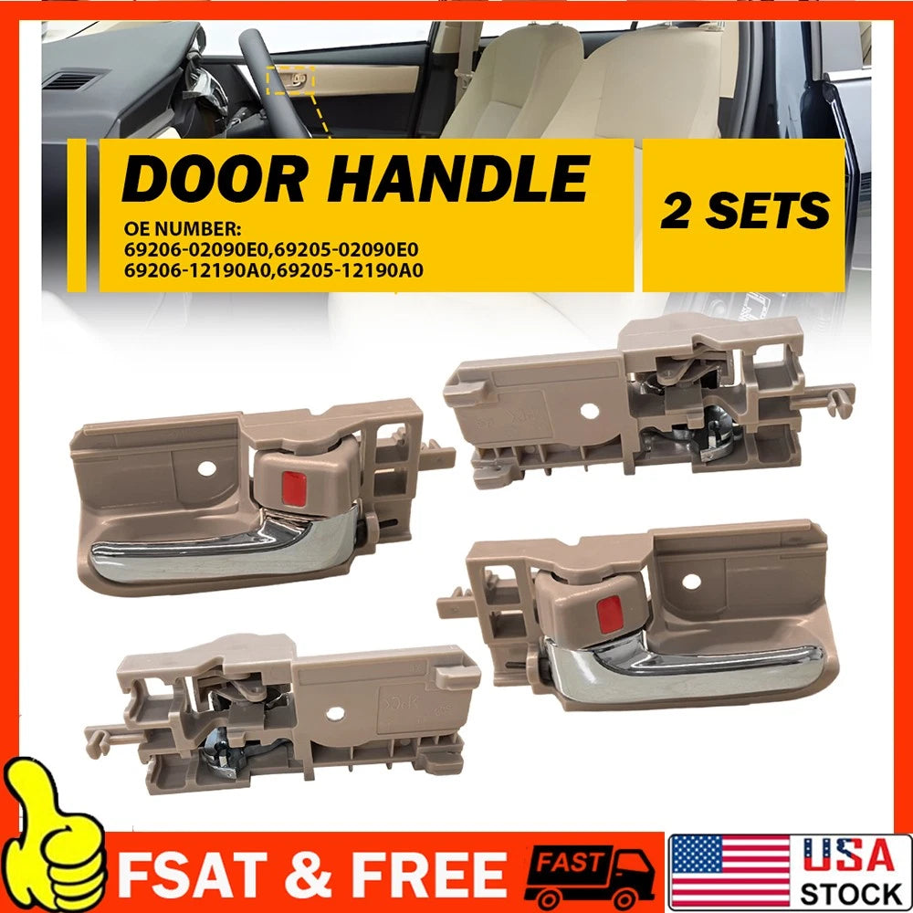 Set of 4 Interior Door Handles for Toyota Corolla Matrix (2003â2008)
