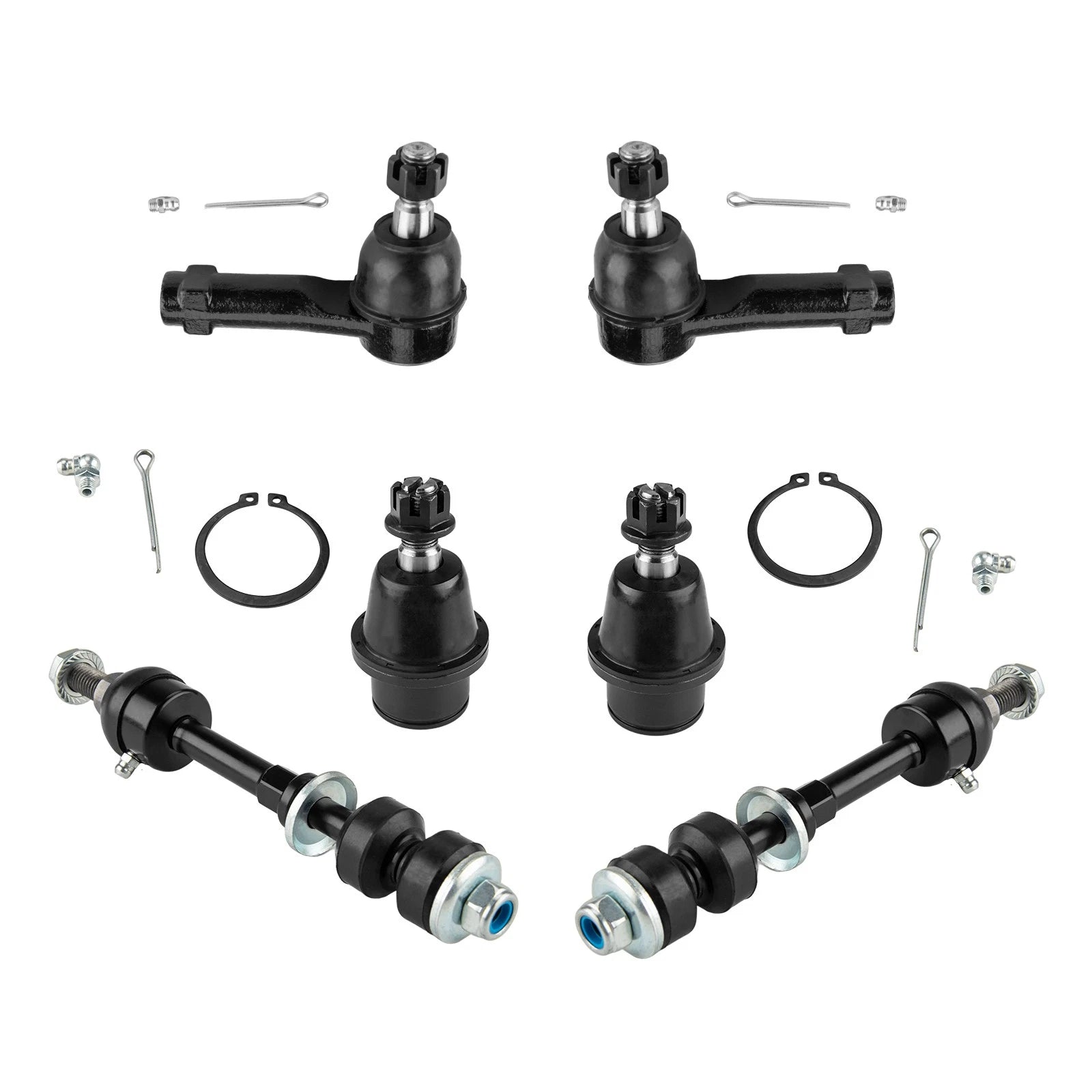 Front Upper & Lower Suspension Kit 8Pc for 2005–2008 Ford F-150 4.2L-5.4L