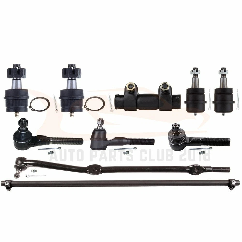 Set of 10 Front Ball Joints Tie Rod Links for Jeep Cherokee