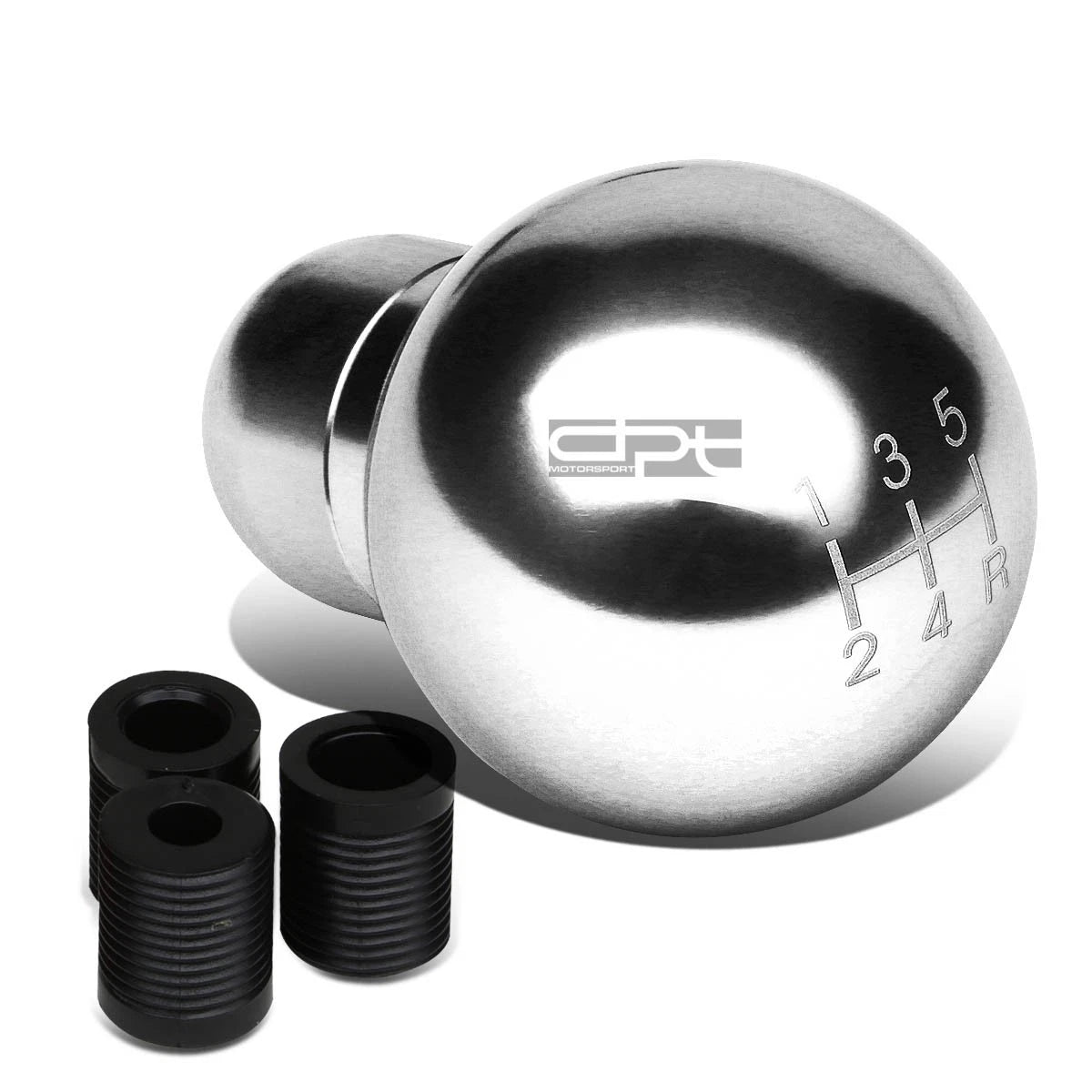 Chrome Aluminum Short Shift Knob for M8/M10/M12 5-Speed Manual Transmission