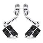 1-1/4" Chrome Footpeg Footrest Mount for Harley Touring Engine Guard