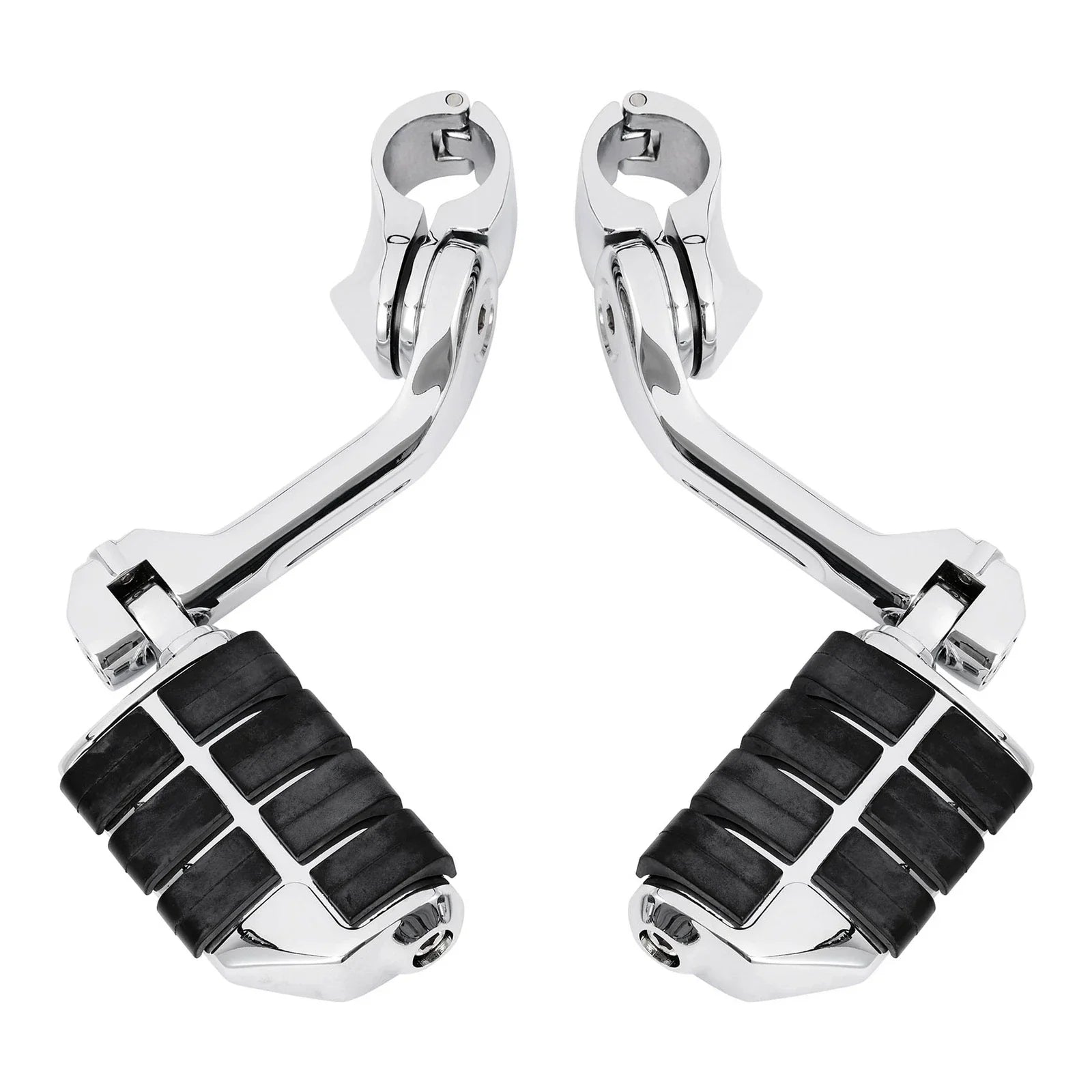 1-1/4" Chrome Footpeg Footrest Mount for Harley Touring Engine Guard