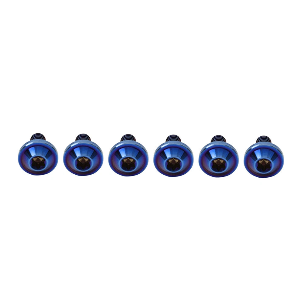 6pcs Alloy M6x10mm Torx Head Screws for Bike Motorcycle