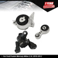 3X Engine and Transmission Mounts for Ford Fusion Mercury Milan (2010–2012)
