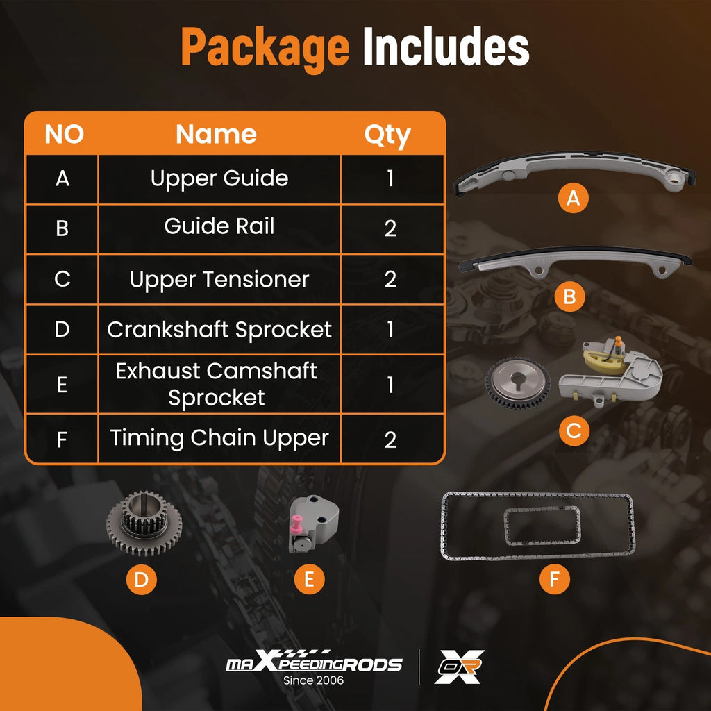 Engine Chain Assembly Set for Nissan Altima 2.5L (2002–2006)