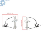 Set of 2 Rear Left+Right Power Window Regulators w/ Motor for Chevrolet Impala (2000–2005)