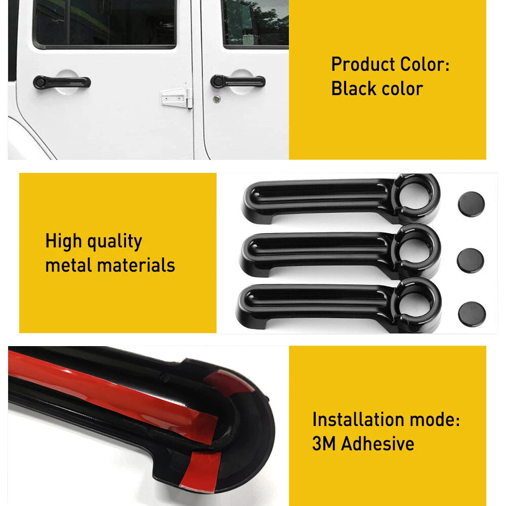 Door Handle Cover Trim for Jeep Wrangler JK (2007–2018)