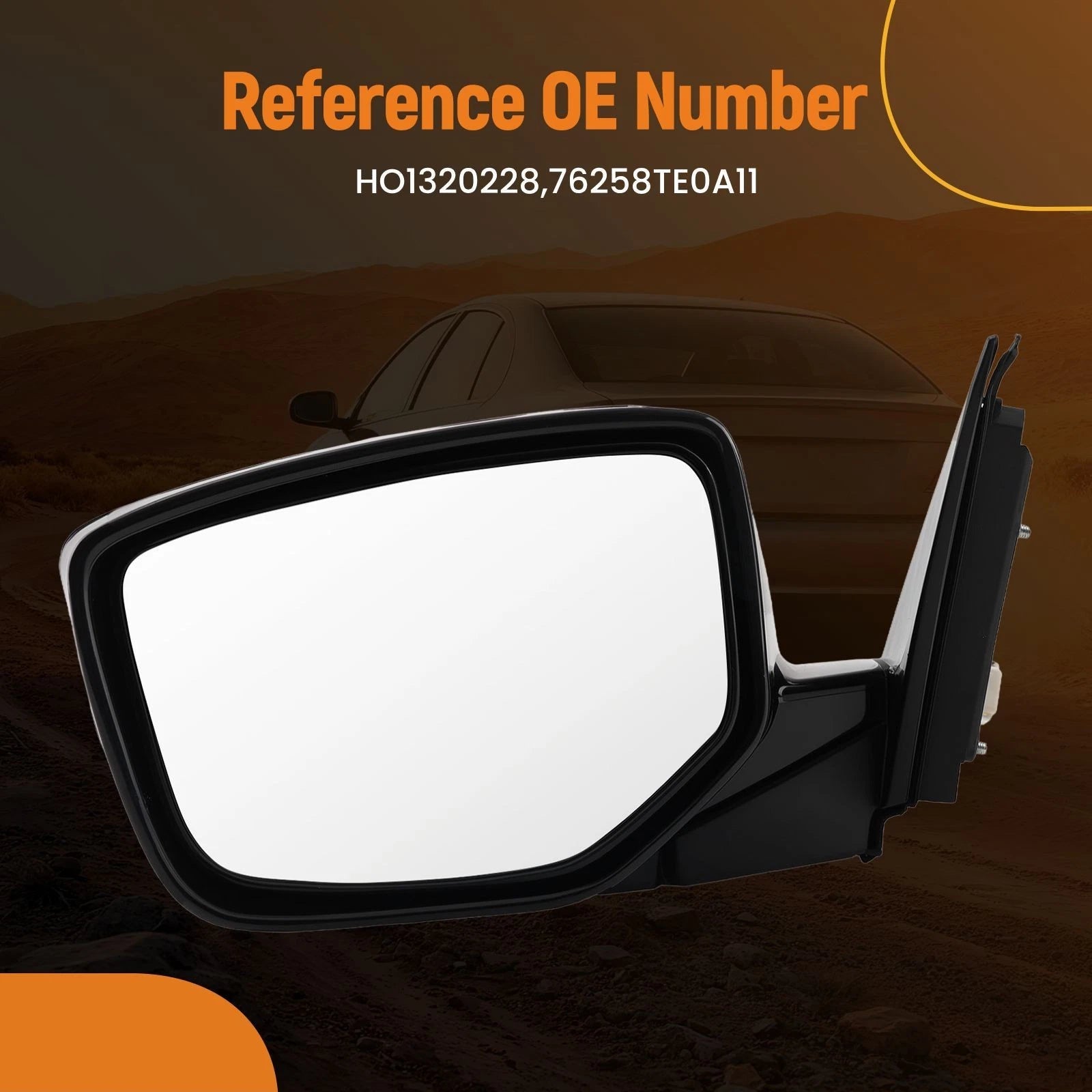 Left Power Heated Mirror for Honda Accord (2008–2012) HO1320228