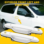 2X Outside Door Handle for Toyota Sienna (1998–2003) - White
