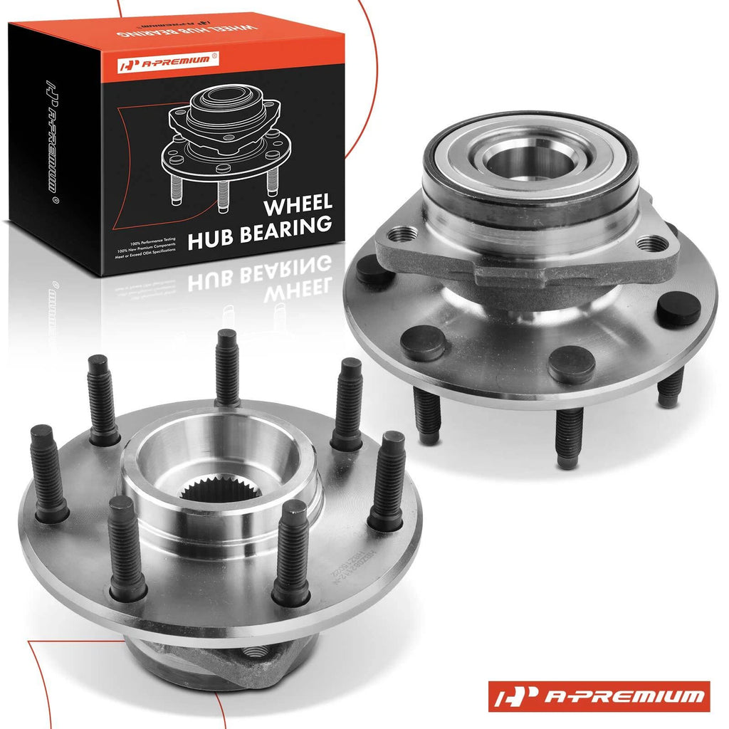 2X Front Wheel Bearing & Hub for Ford F-150 (2000–2001) F-250 (1997–1999)