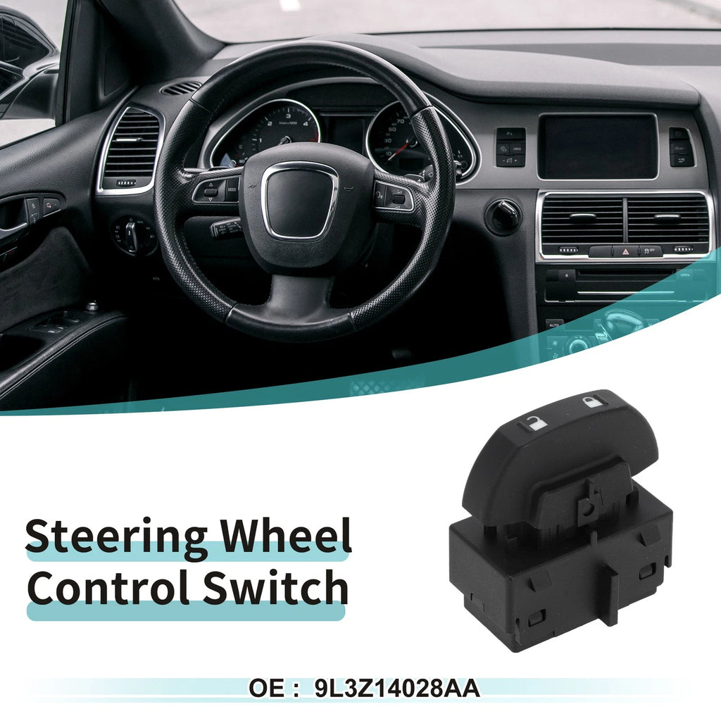 Door Lock Switch for Ford F-150 (2009) No. 9L3Z14028AA Black