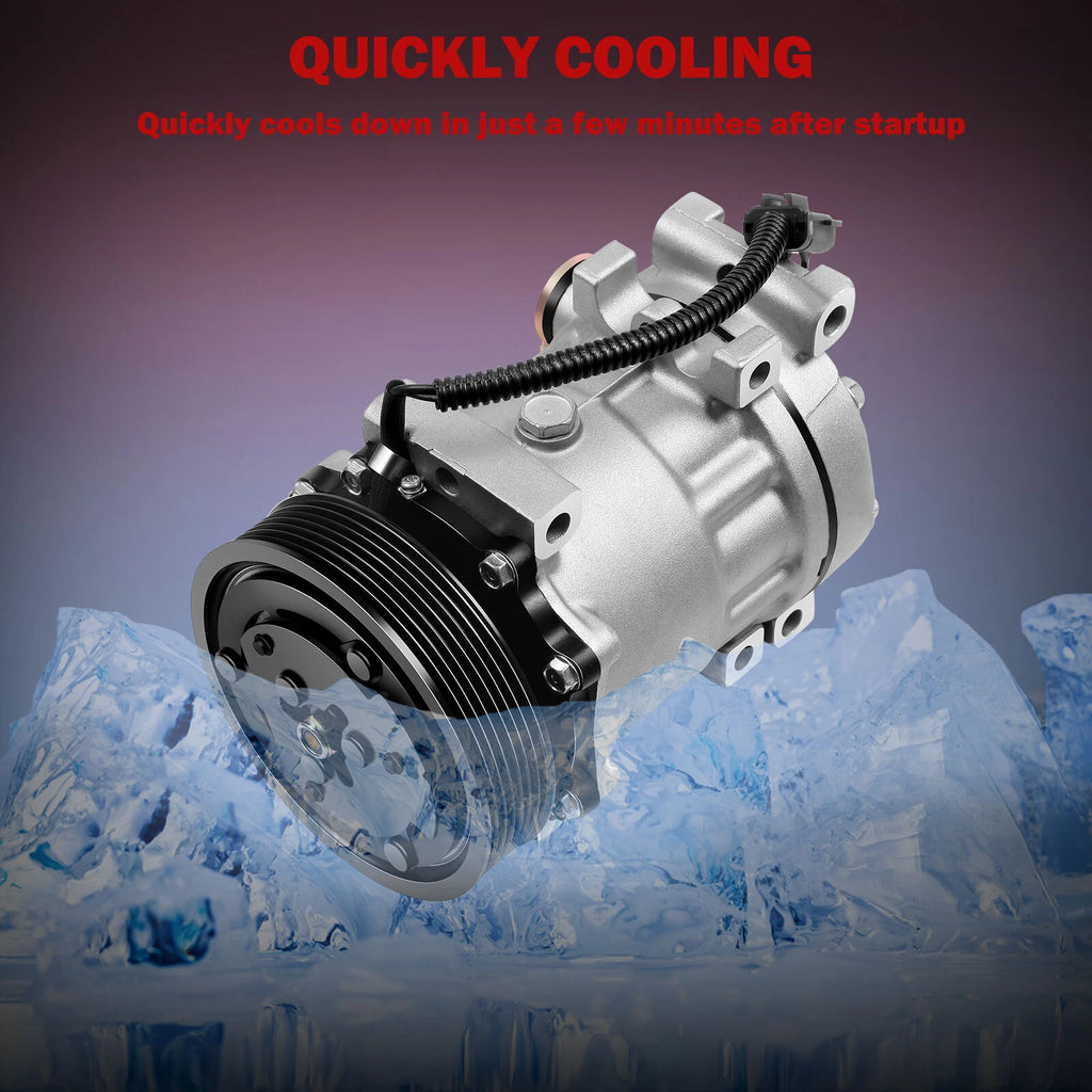 A/C Compressor & Clutch for Dodge Dakota Durango Ram (1996-2001)