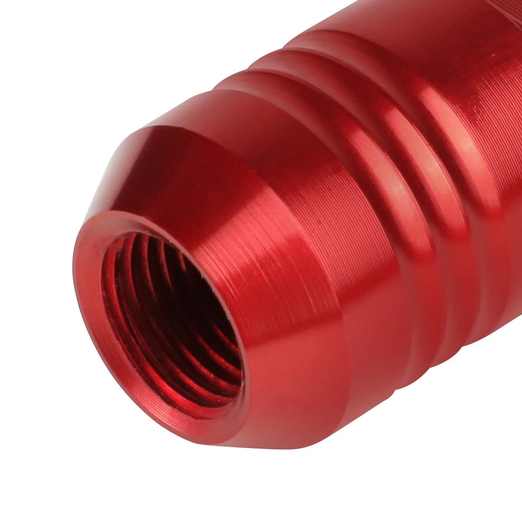 Set of 20 J2 7075 Forged Aluminum M12x1.25 Close-End Lug Nuts w/Adapter Key Red