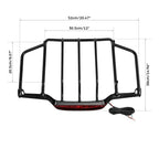 Trunk Luggage Rack w/ LED Light for Harley Electra Road Glide (1993-2013)