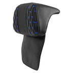 Razor Chopped Trunk Backrest Pad for Harley Touring (2014–Present) Black Blue