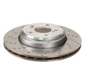 SHW Performance Rear Left 350mm Brake Disc Rotor for BMW E82 M1 E90 E92 M3