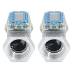 2X Digital Turbine Flow Meter 1.5" for Liquid Flow Measurement