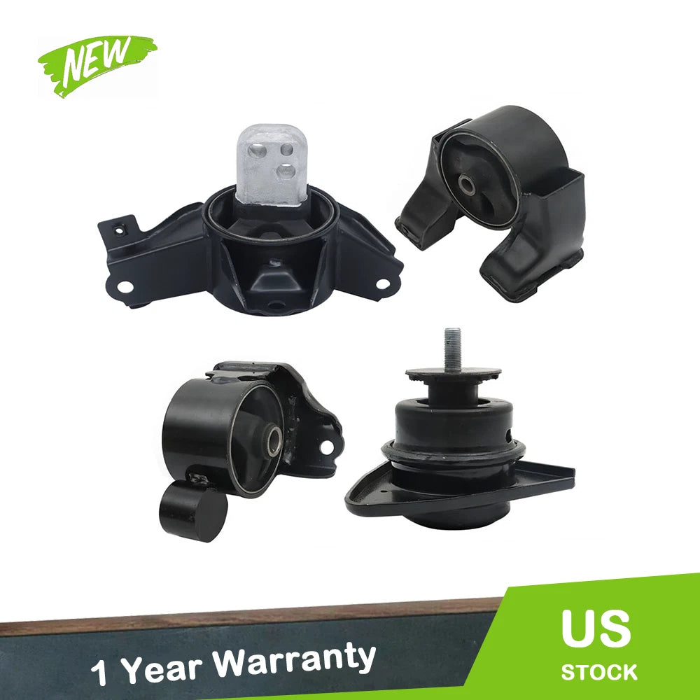 4X Engine Motor & Transmission Mount for Hyundai Elantra (2007–2010) 2.0L L4