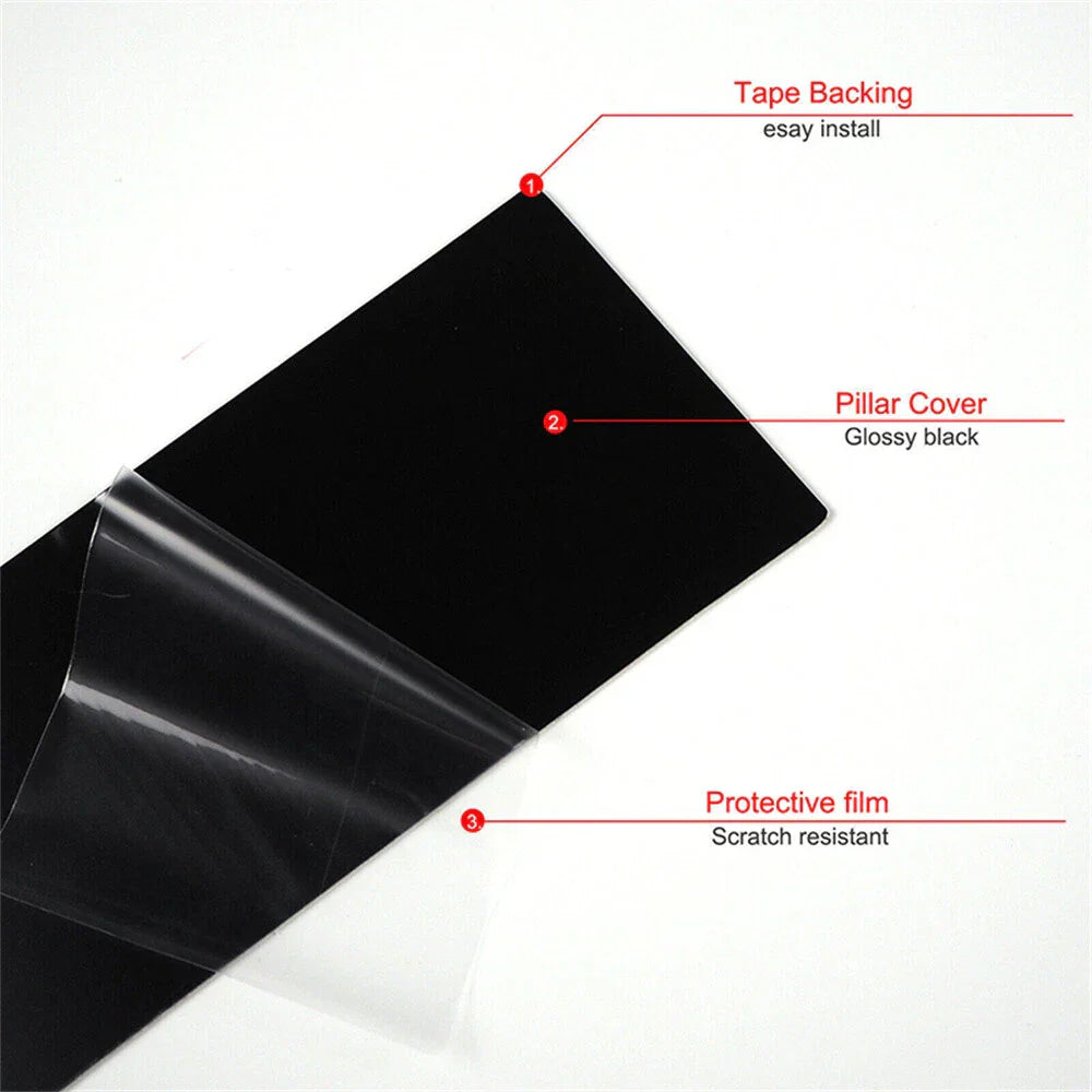 8 Pcs Window Pillar Posts Door Trim Covers for Nissan Rogue (2014-2020)