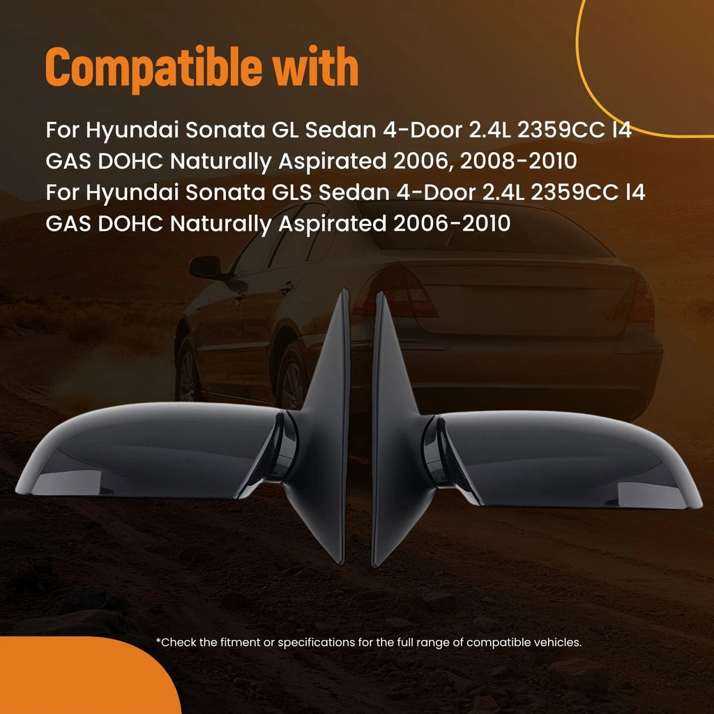 Heated Mirrors Pair for Hyundai Sonata GLS Limited (2006–2010) 876100A000