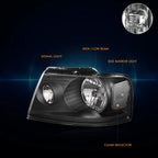 OE Style Headlights for Ford F150 (2004–2008) & Lincoln Mark LT (2006–2008)
