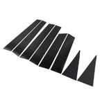 8x Door Window Trim Pillar Covers for Nissan Rogue (2014-2020) Black