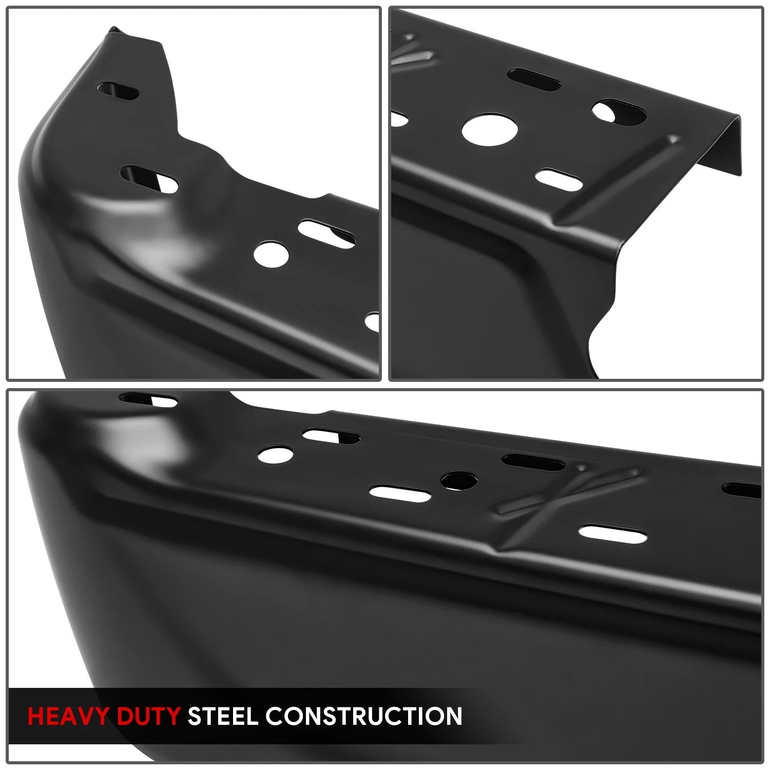 Bumper End Cap for Ford F-150 (2021–2024) Black, Factory Style, w/o Sensor Hole