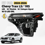 LED Headlight for Chevy Trax LS 1RS (2024–2026) W/O LED DRL, Left Driver
