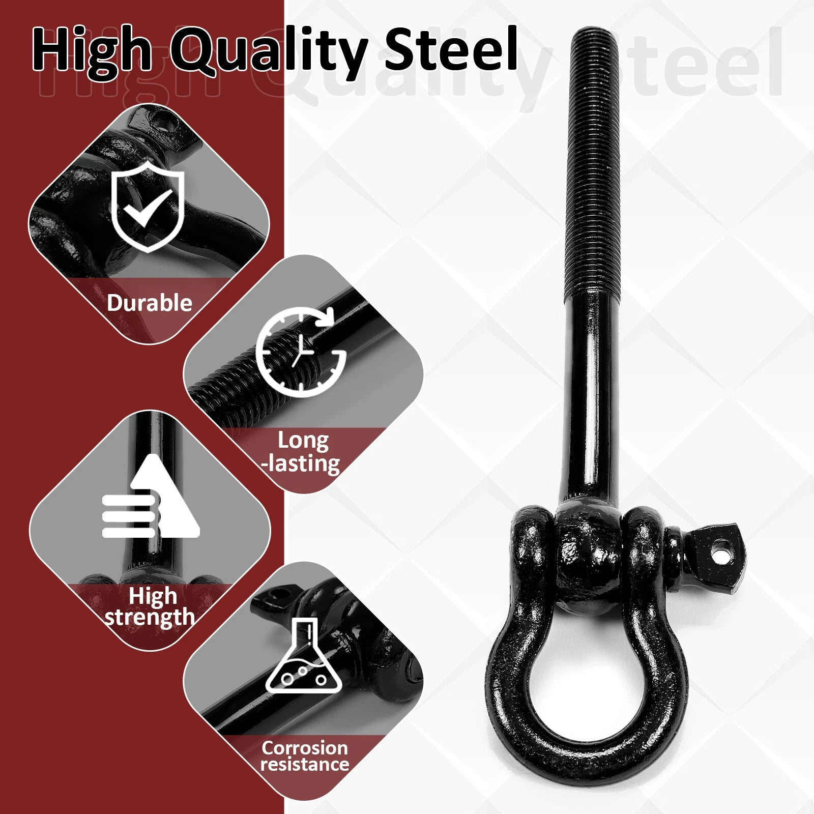 Tow Hook for Chevrolet C8 Corvette (2020–2023) - Black