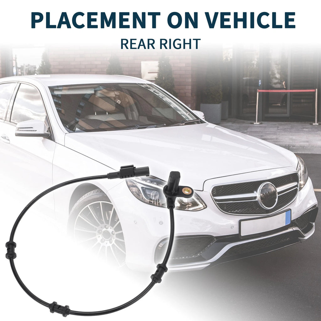 2 Pcs Rear Right ABS Wheel Speed Sensor for Mercedes-Benz ML350 (2006–2011) No.A1635422118